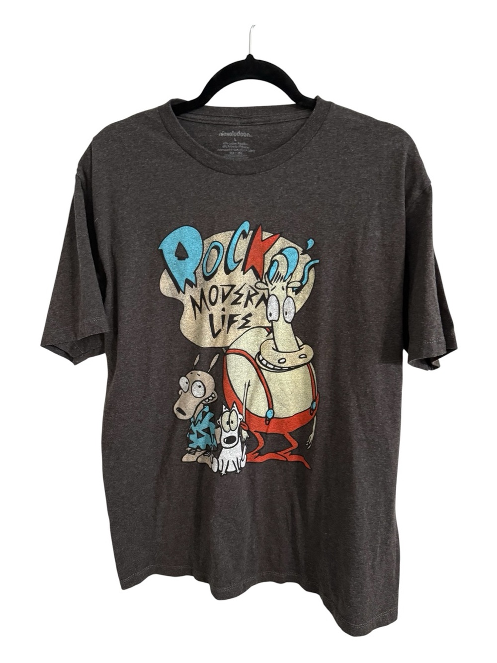 Nickelodeon Rocko’s Modern Life Graphic T-Shirt Men’s Large Cartoon Tee